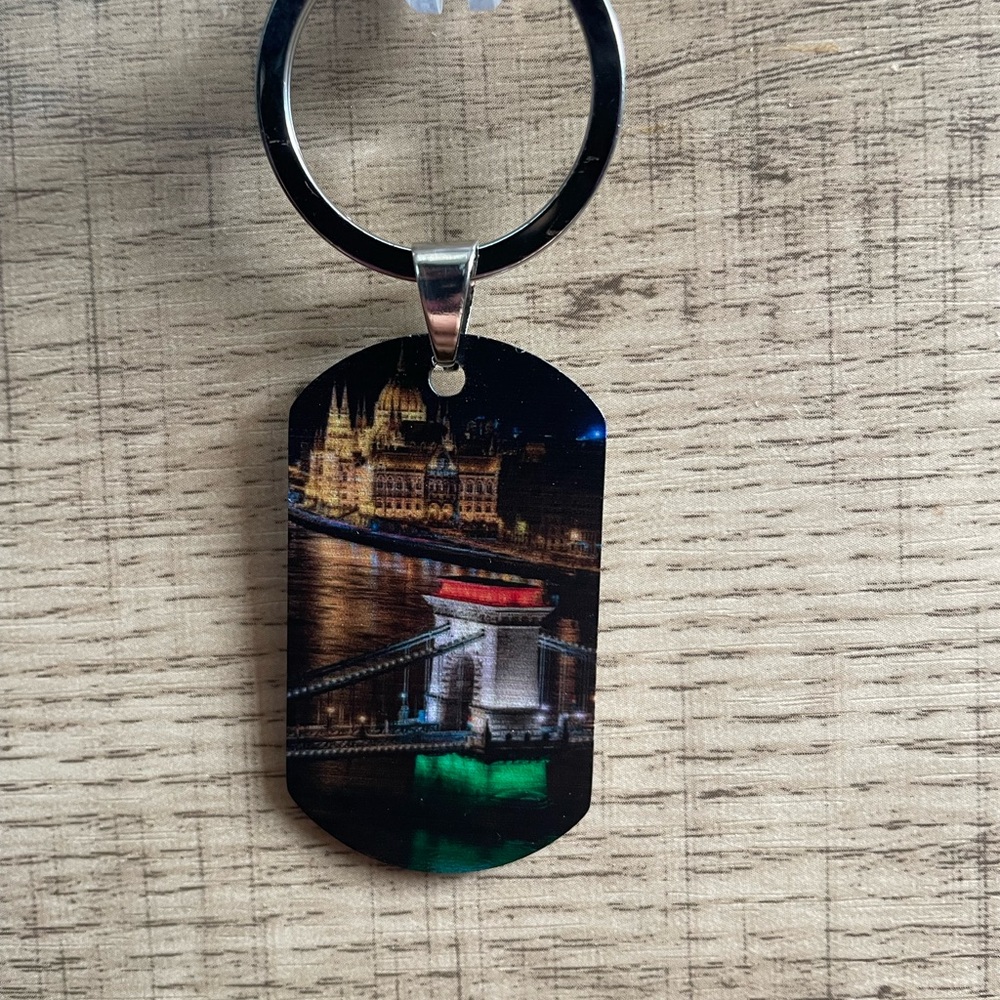 Scenic Cityscape Hungary Keychain
